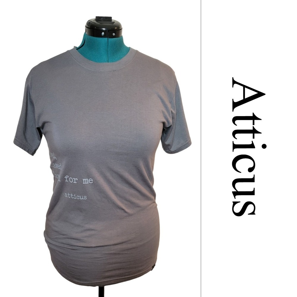Atticus Gray Poetry Is Life‎ Short Sleeve T Shirt Womans Size Small